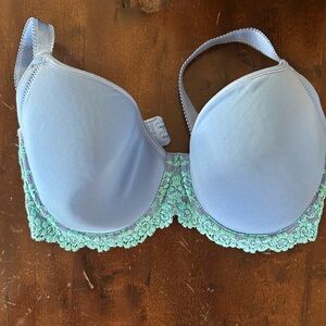 Wacoal Blue and Green Lace Bra size 36C
